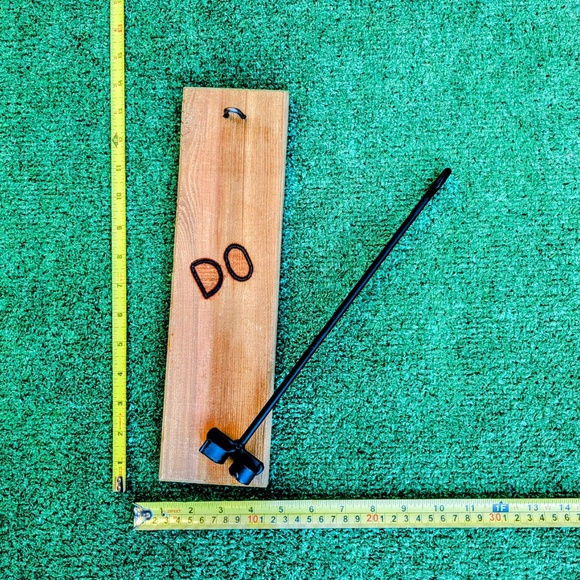 D O Letter Branding Iron Steak/Bread/Meat Brand Iron+2 Wood Cutting Boards New - Picture 5 of 6